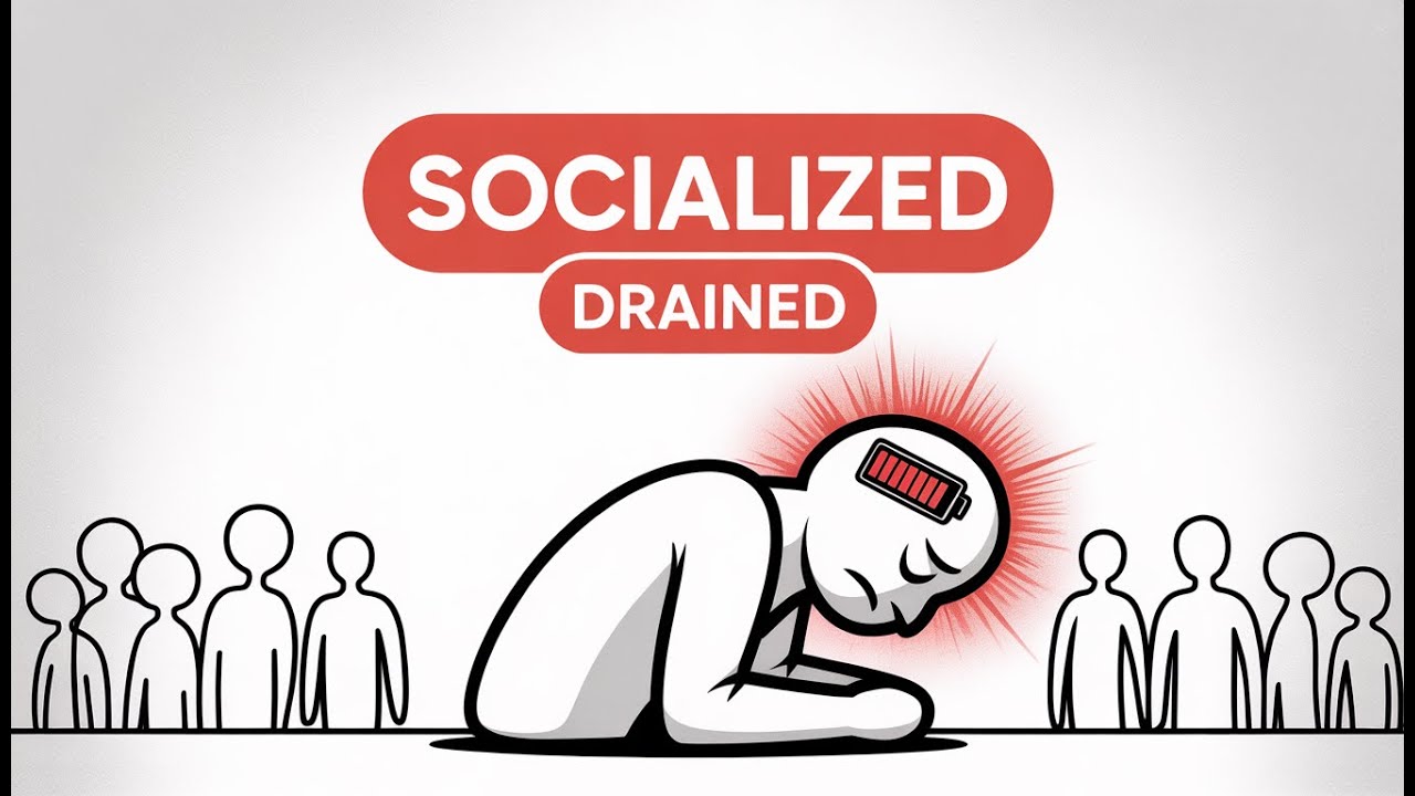 Psychology of people who feel drained after socializing