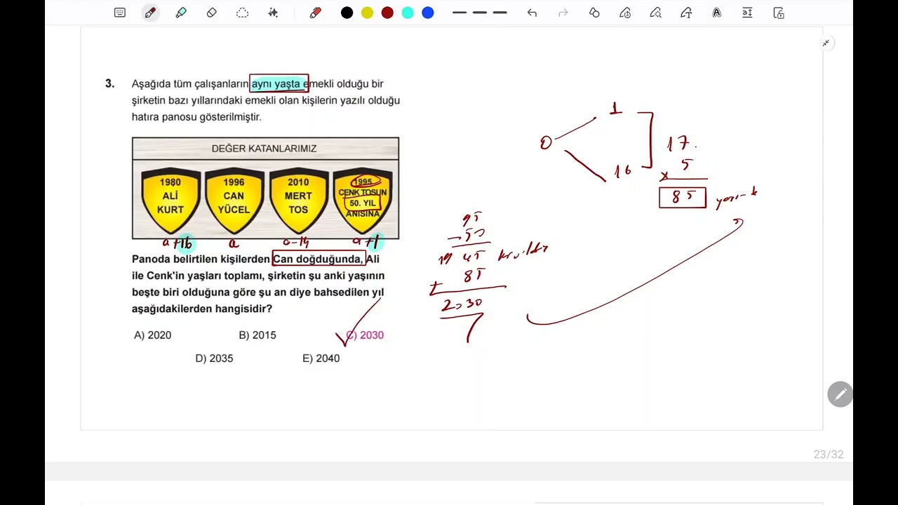 Kesir Problemleri Gelişiyorum Test 1 Ey&uuml;p B  TYT Matematik