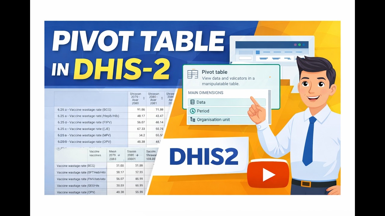 Pivot Table in DHIS 2 (Indicator/Data Element)