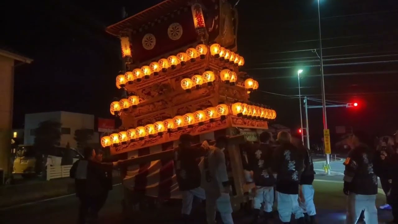 【西条祭り】風伯神社奉告祭後夜運行