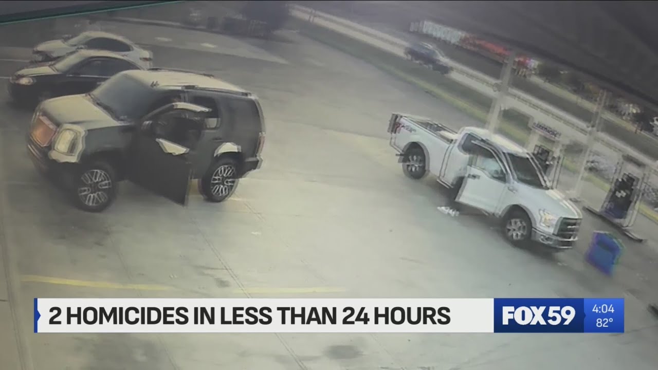 Deadly shooting at Indy gas station caught on camera