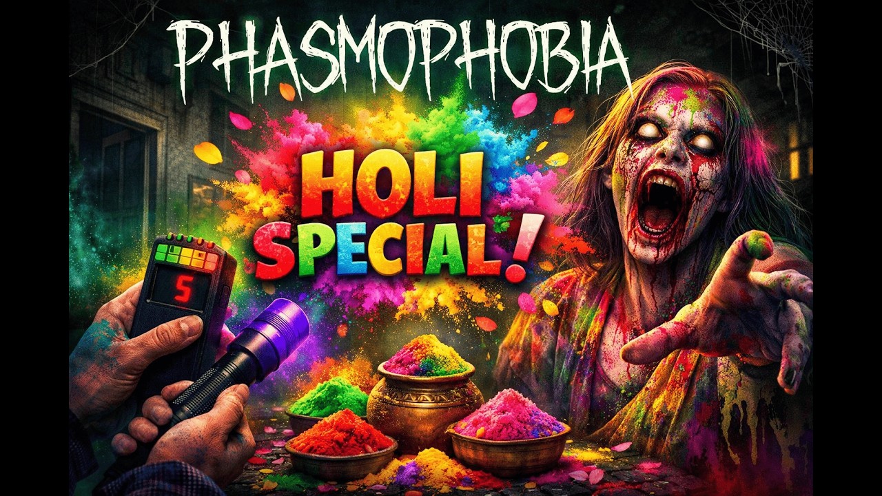 THIS GHOST WON’T LET ME LEAVE! | HOLI SPECIAL | Phasmophobia Live