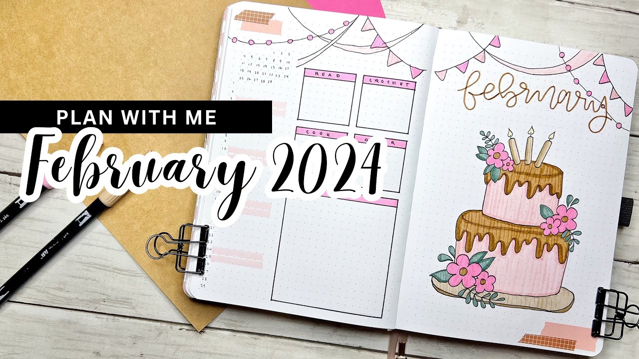 PLAN WITH ME || February 2024 Bullet Journal Setup