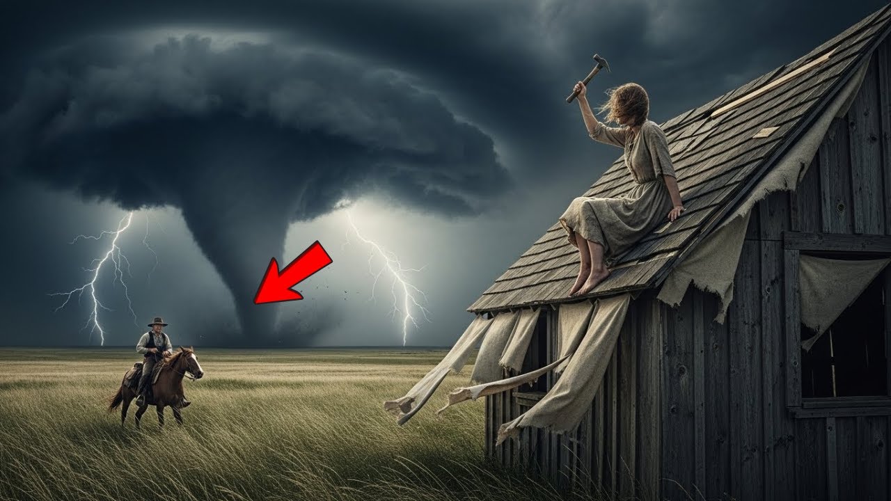 Her dead husband’s brother watched as she tried to build a shelter with broken boards.