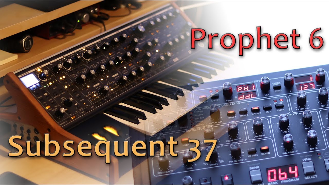 Deep Black - Moog Subsequent 37 meets Sequential Prophet 6 & friends