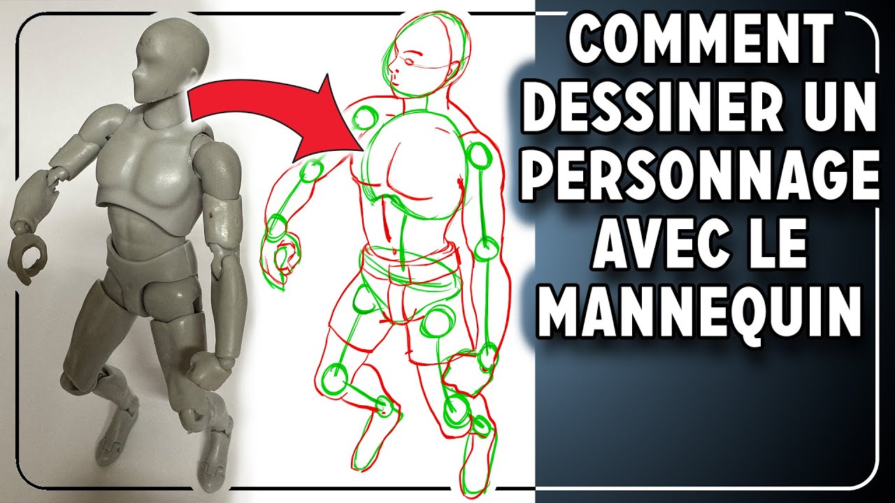 COMMENT DESSINER UN PERSONNAGE AVEC L'AIDE D'UN MANNEQUIN (ART CLASSE - PEINDRE AVEC LO)