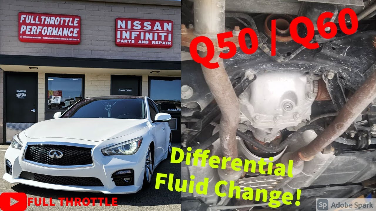 Промывка и заливка дифференциала Infiniti Q50 Q50 Q60 своими руками