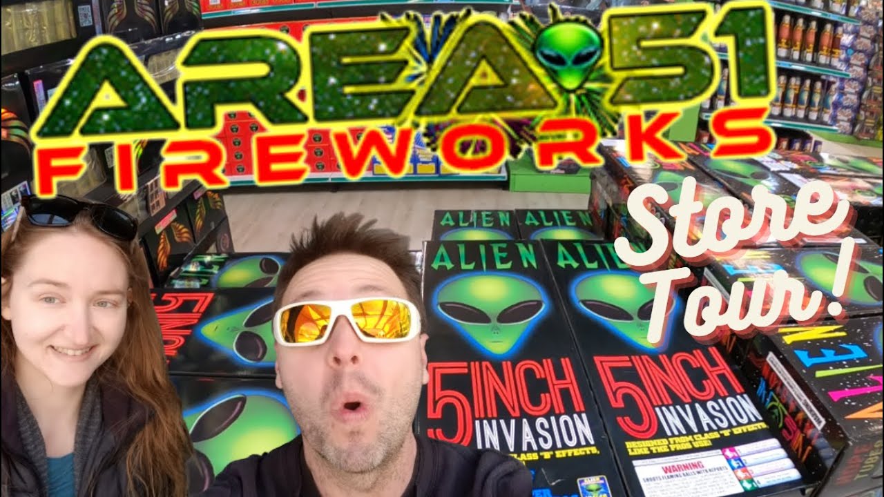 Area 51 Fireworks Full Store Tour Fort Mill South Carolina Near Carowinds Theme Park