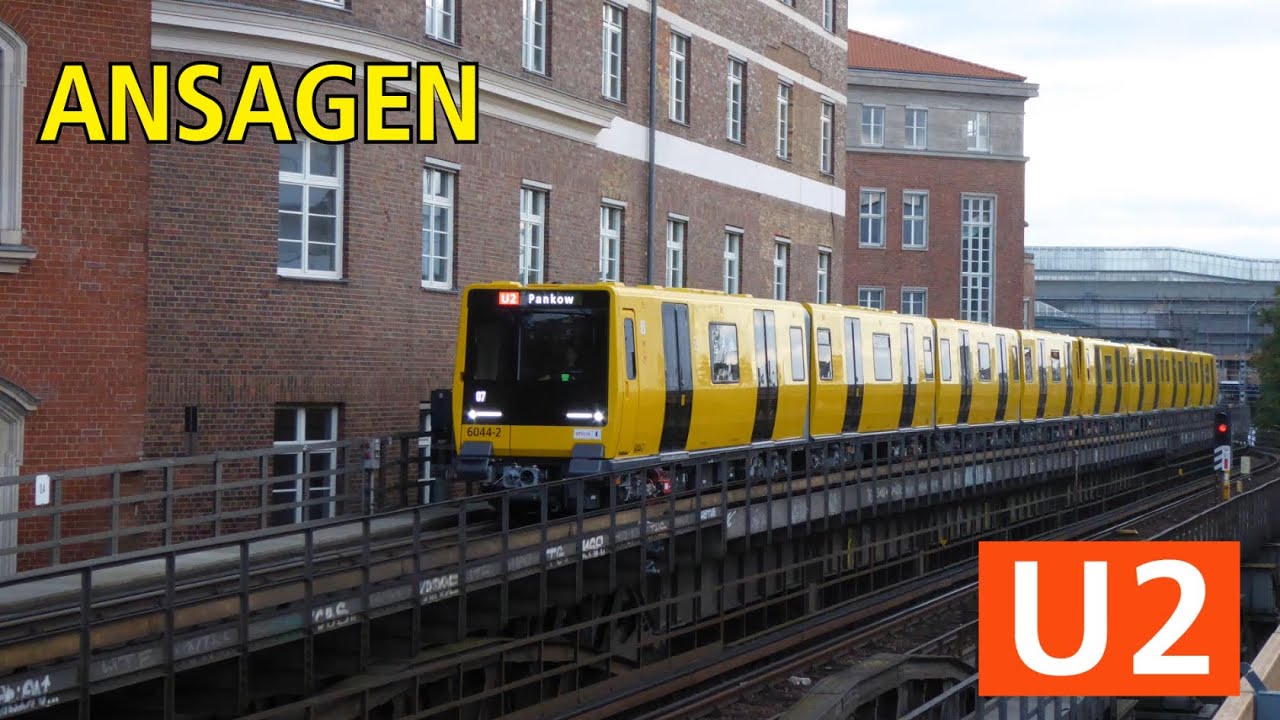 [U-Bahn Berlin] Ansagen der U2 Pankow - Ruhleben (JK)