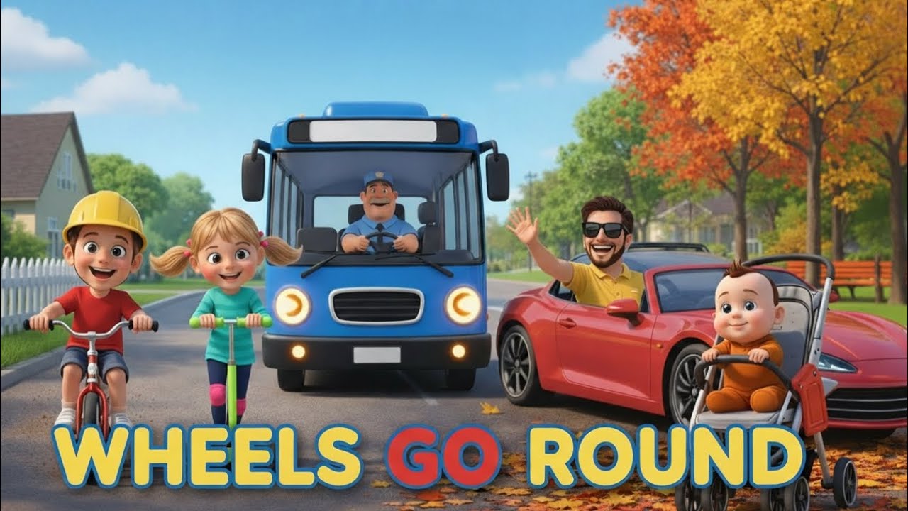 Wheels Go Round With TinTin, Joe and Baby Ben 🚲🚌 | Vehicles Song for Kids | Nursery Rhymes