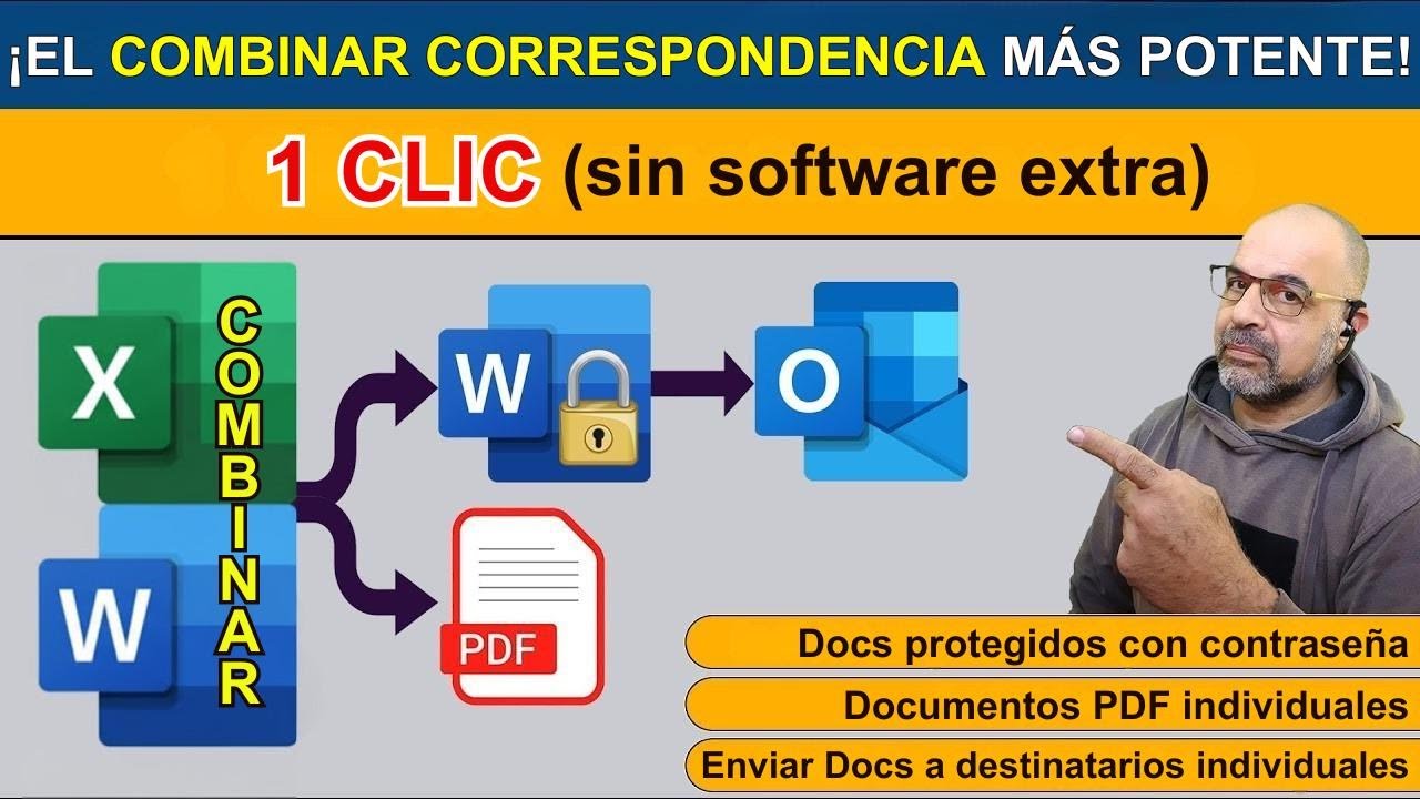 La mejor combinación de correo: Word personalizado con contraseña, PDF y envío automático por correo