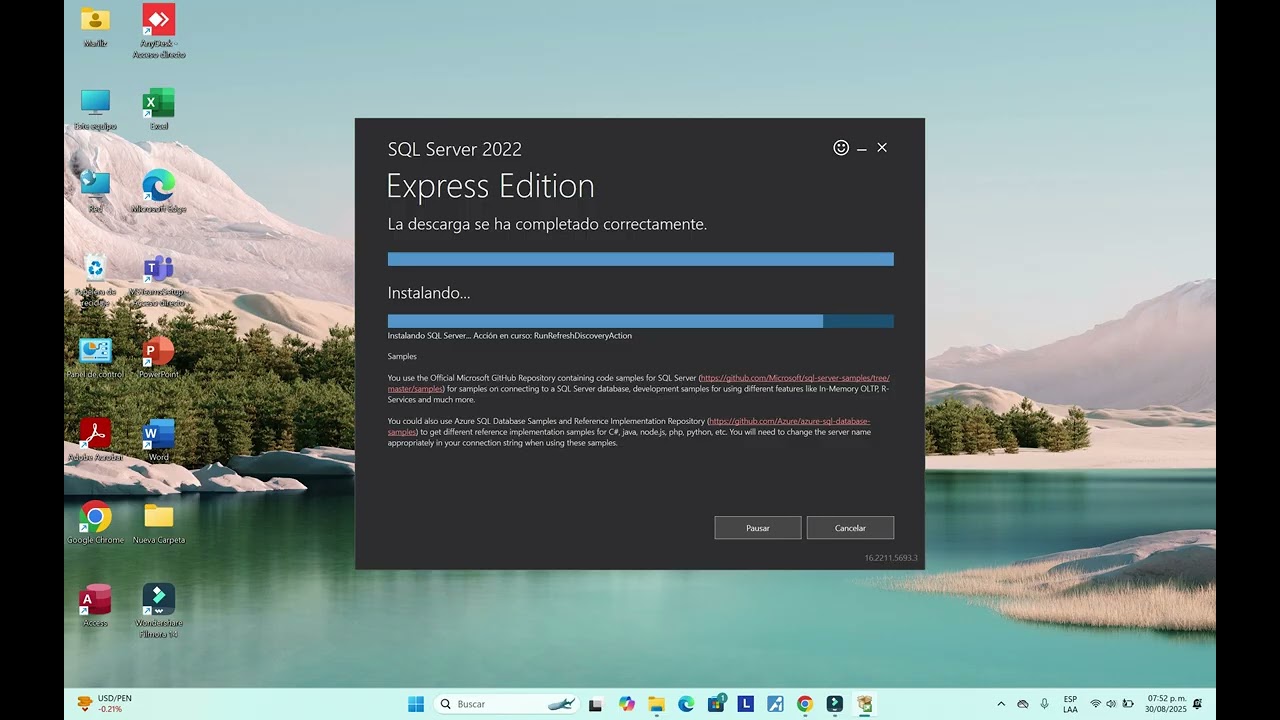 Instalación y configuración de Microsoft SQL Server Management Studio 2022
