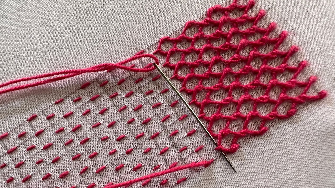 Best borderline embroidery pattern|embroidery for beginners|embroidery designs