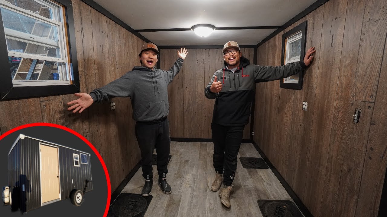 Building a Homemade Ice House! (IT'S ALMOST DONE)