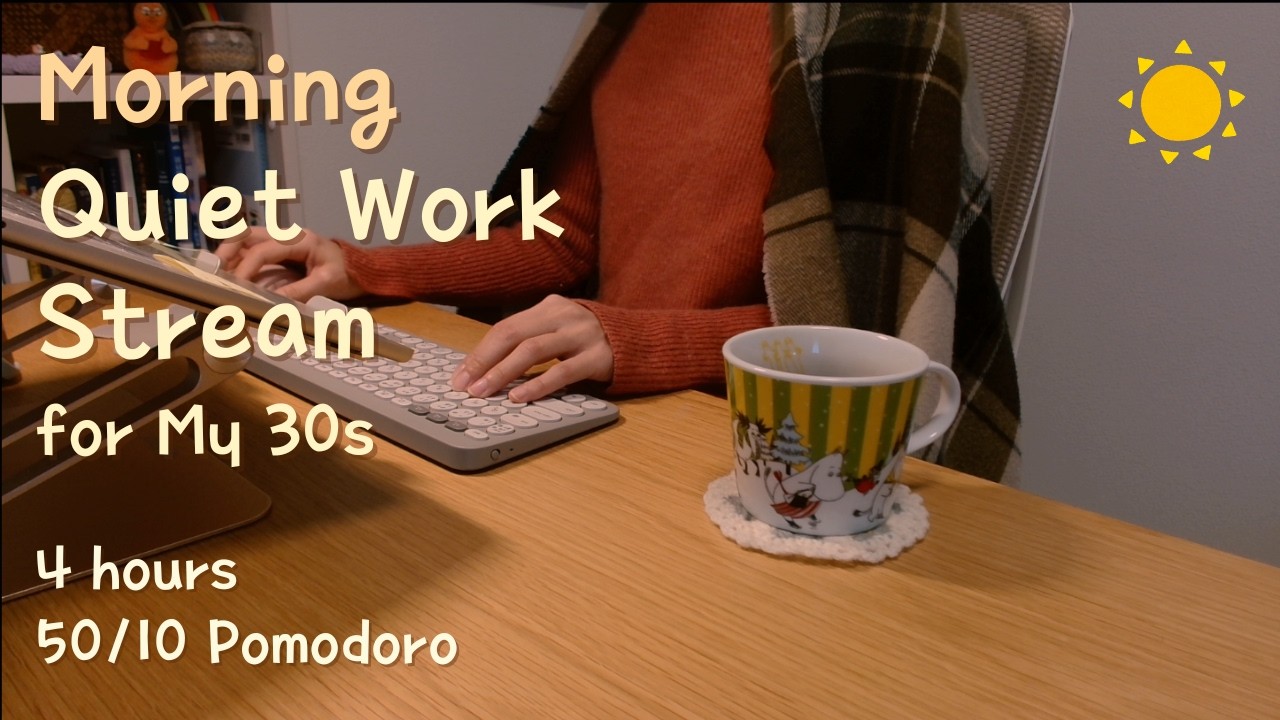 Study with me Live ☀️ Mar 10｜4H｜50/10 Pomodoro｜🔥Fireplacee