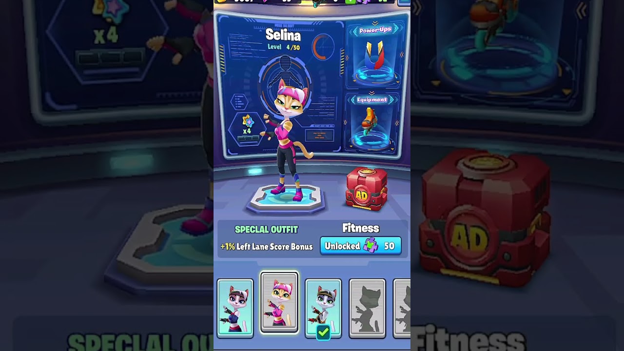 SELINA GETTING A NEW OUTFIT TO RUN! Runner Heroes: Endless Skating #short #shorts #runnerheroes