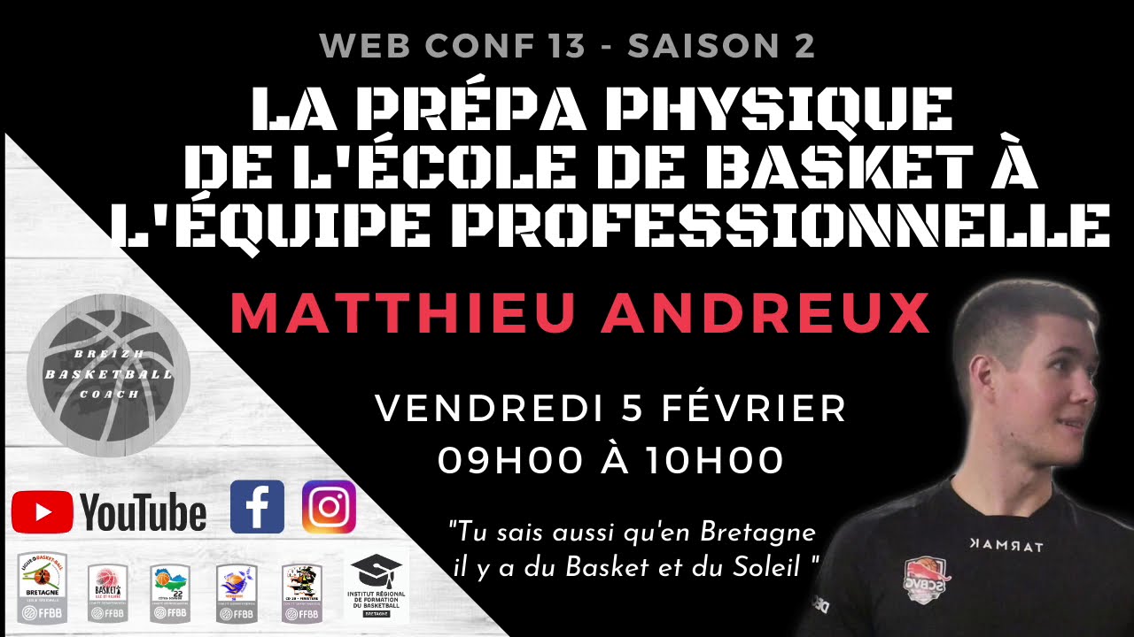 💻 Web Conf S2 Ep13 - la Prépa Physique de l'école de basket à l'équipe professionnelle 🏀