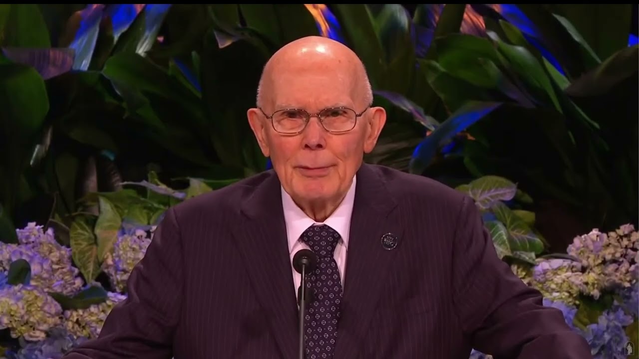 President Dallin H. Oaks addresses students in BYU devotional