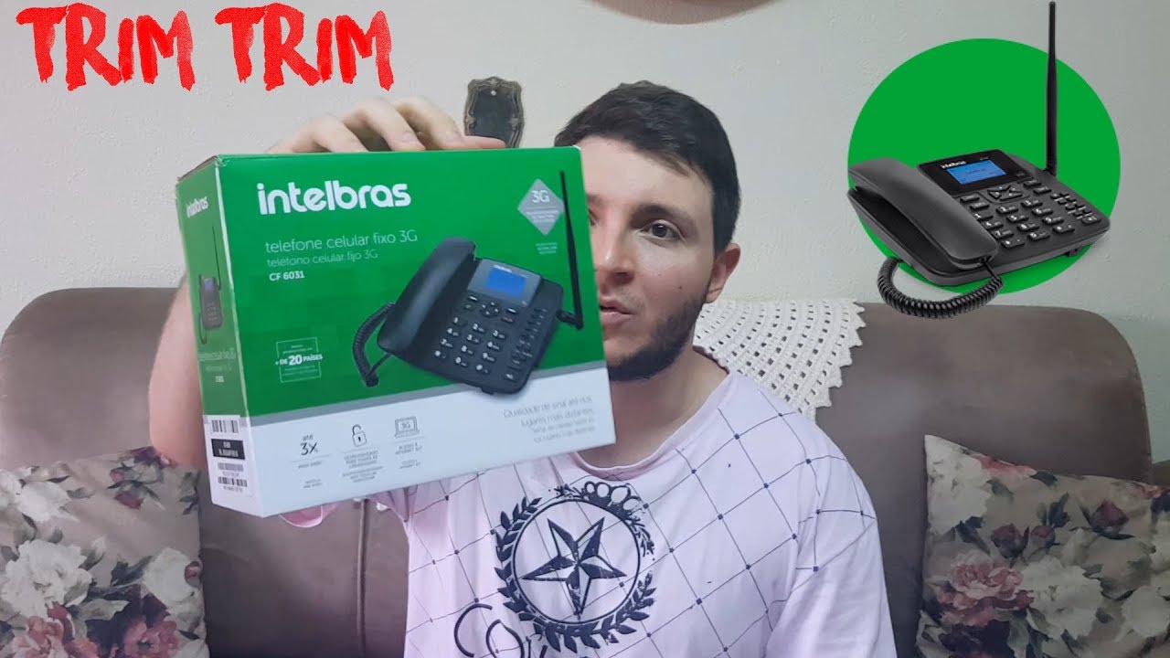 Telefone Fixo Com Internet +Chip+Antena +Celular- Intelbras CF 6031