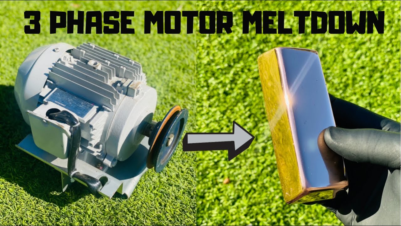 3 Phase Motor Meltdown - Плавка меди - ASMR Metal Meltdown - Trash To Treasure - BigStackD Casting