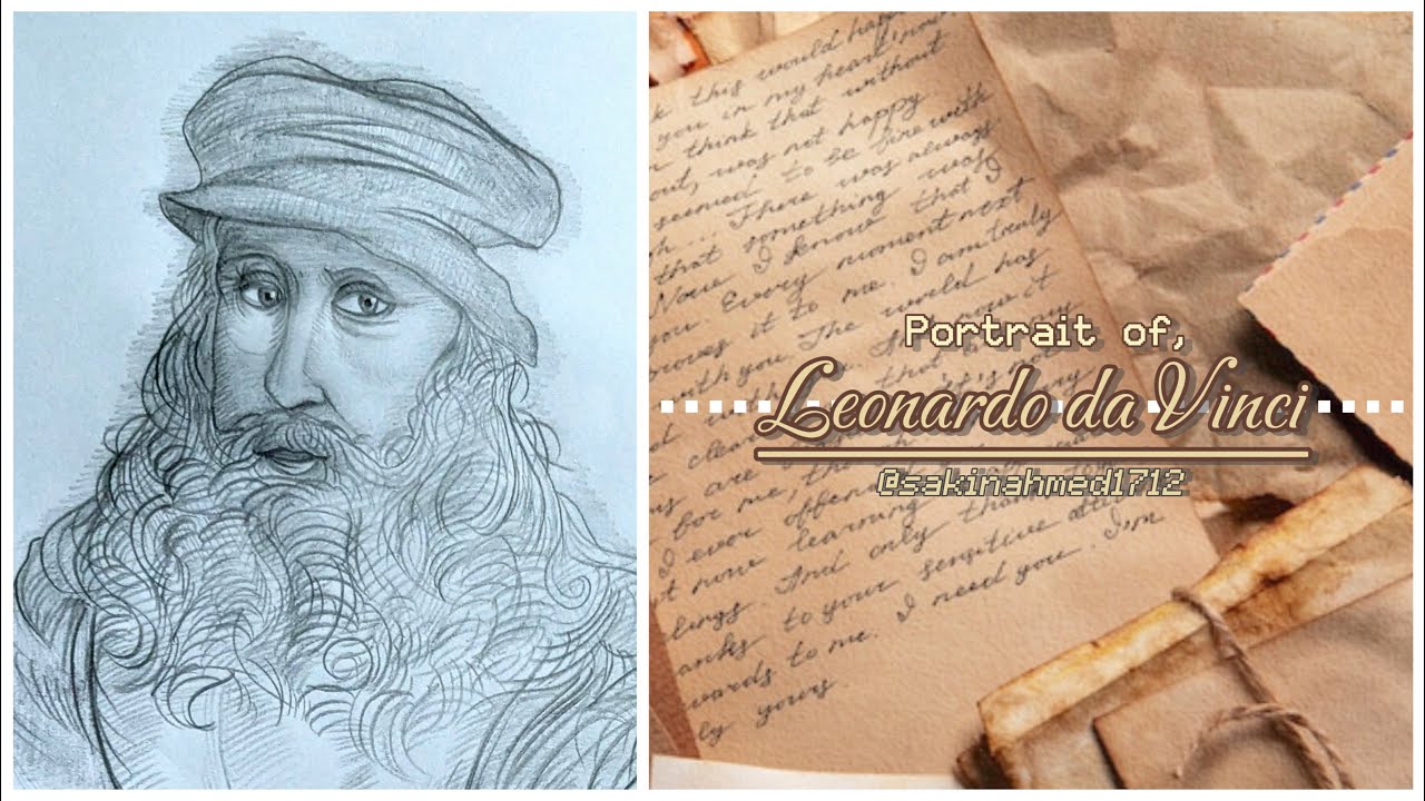 A portrait of Leonardo da Vinci 