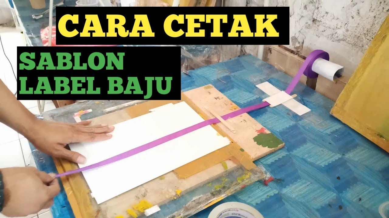 cara dan trik sablon label baju