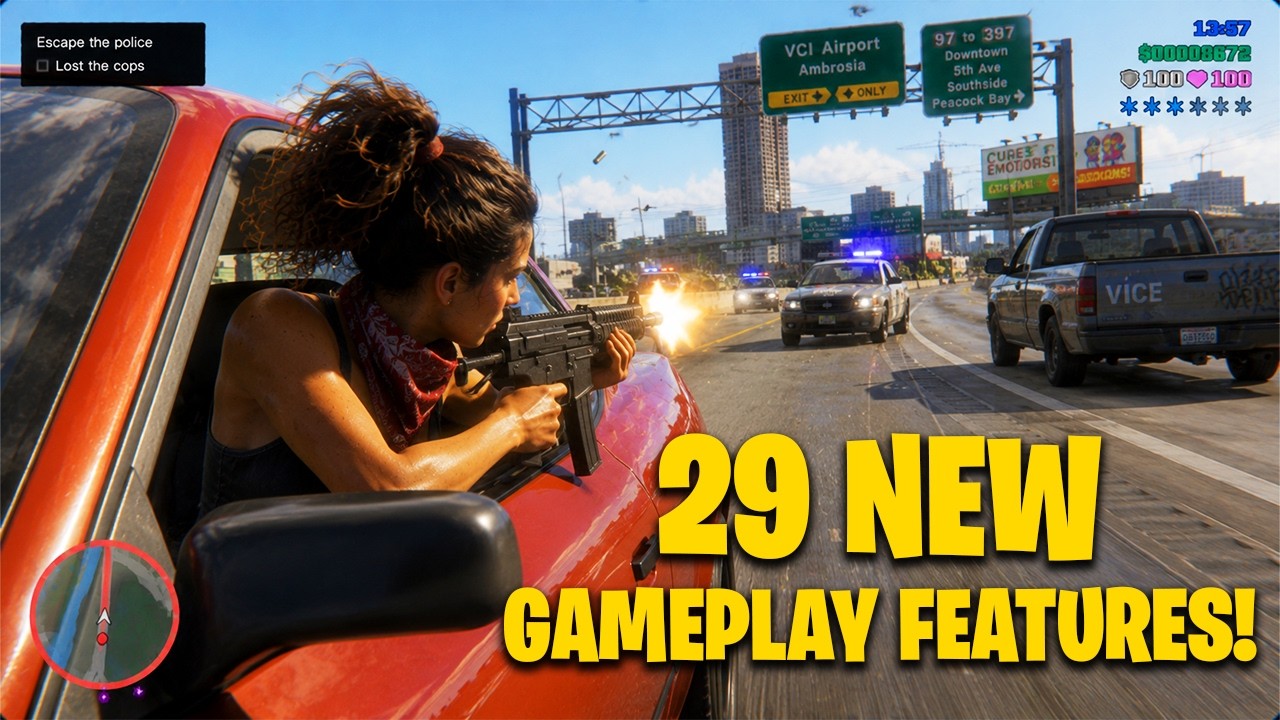 РАСКРЫТО: 29 новых игровых механик в GTA 6!