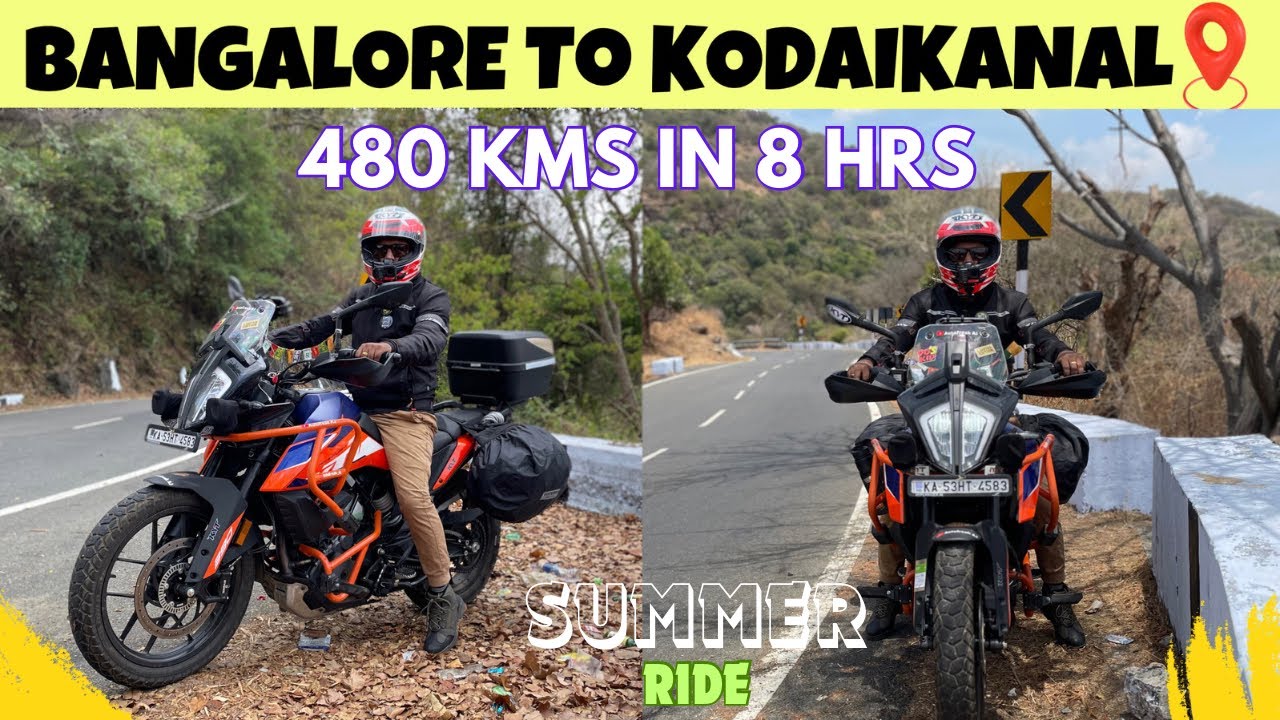 The Fastest Bangalore to Kodaikanal ride on KTM 390 Adventure✌🏻| Day-1