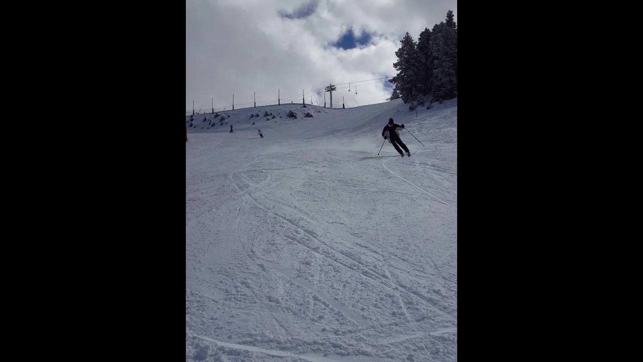 Chute &agrave; ski impressionnante