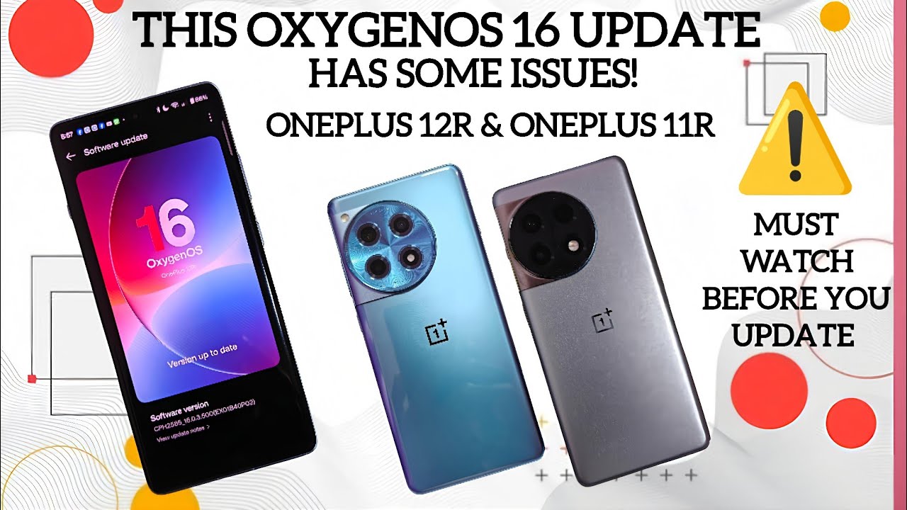 В новом обновлении OxygenOS для OnePlus 12r и 11r обнаружены некоторые проблемы.