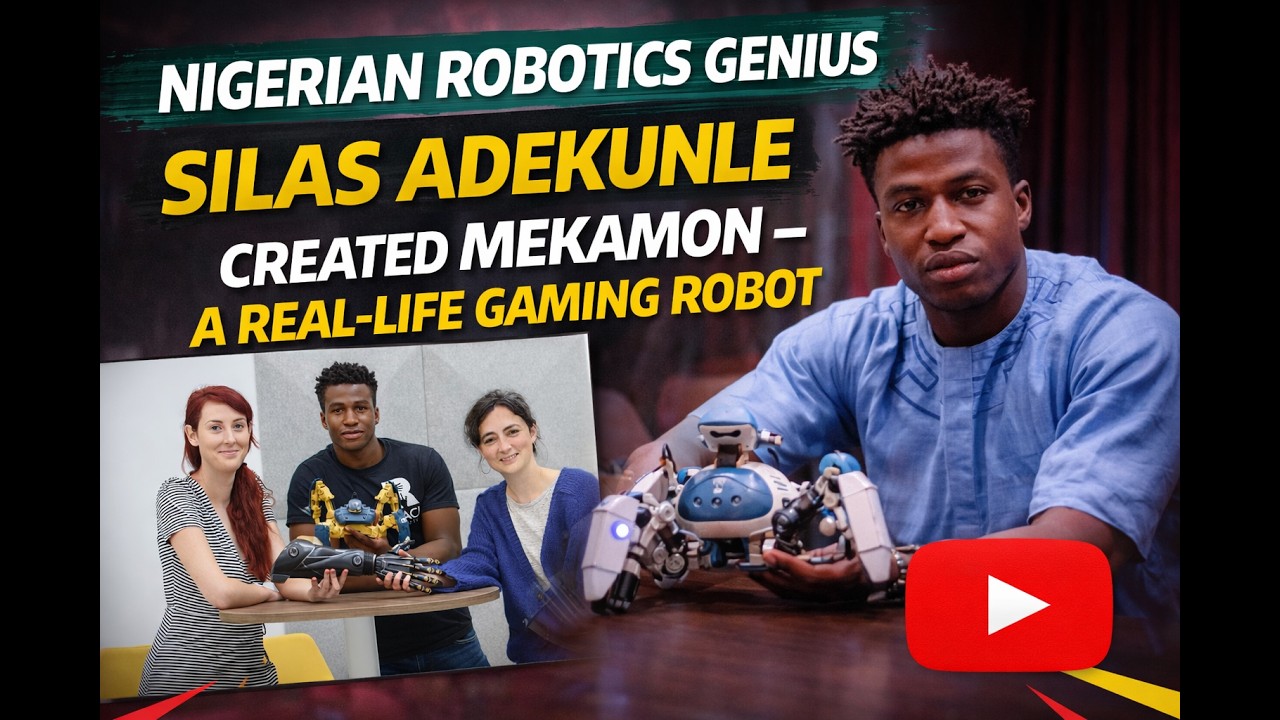 Нигерийский гений робототехники Силас Адекунле создал MekaMon – настоящего игрового робота 🤖