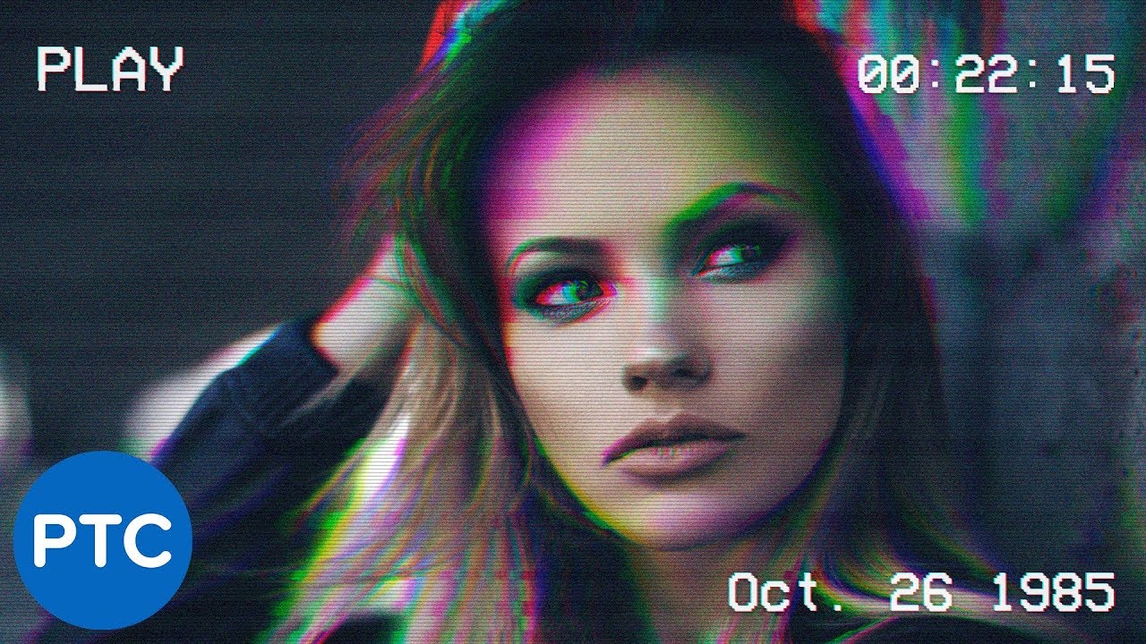 Урок по Photoshop: Эффект глюка на видеокамере VCR VHS [БЕСПЛАТНЫЙ ШАБЛОН PSD ВКЛЮЧЕН]