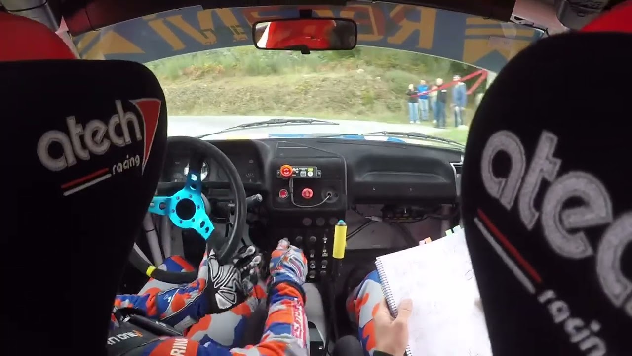 On board Rally do carballiño 2025 TC4 Piñor Daniel Montoto -Maikel Marquez Peugeot 205