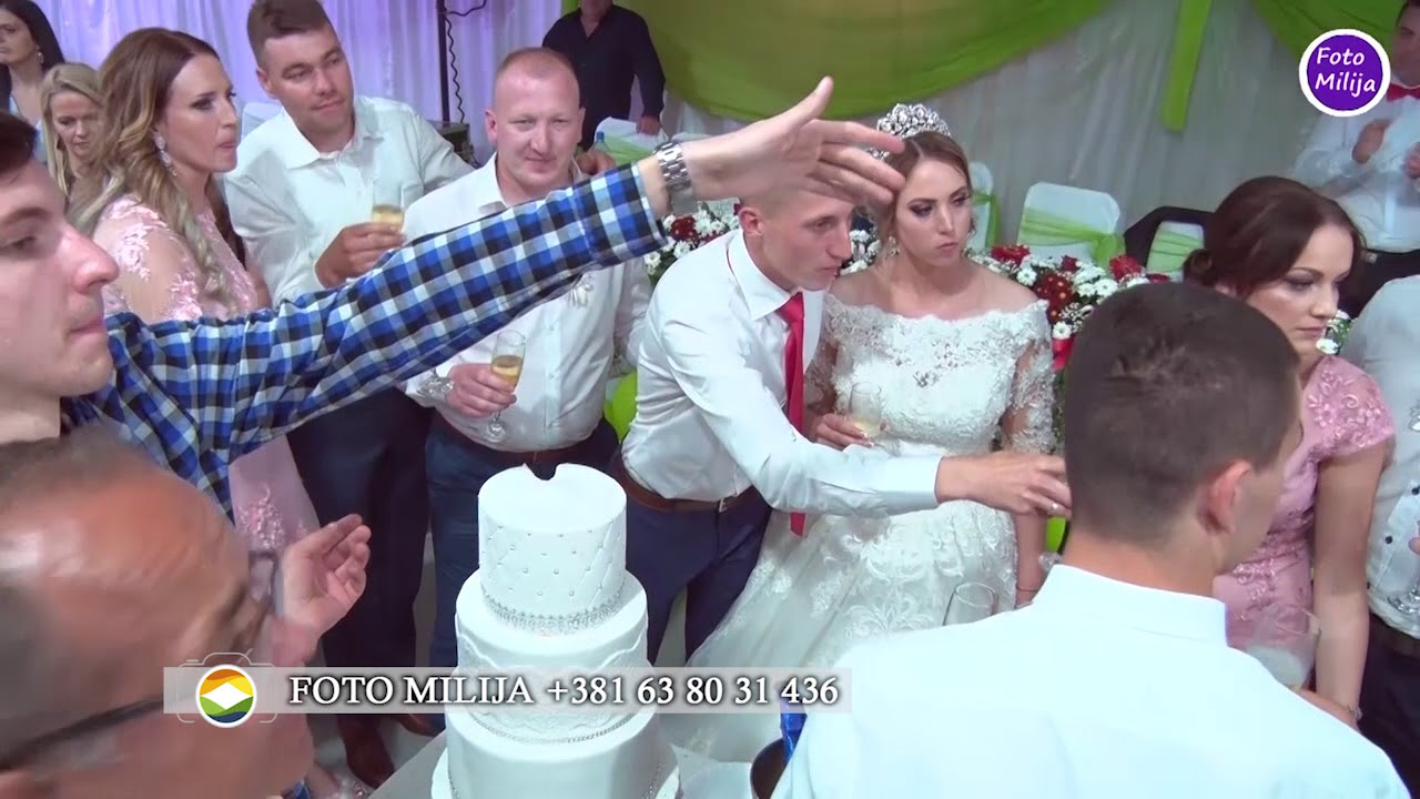 BORKO,MICKO,PREVA - SVADBA KOD VLADE BIRČANIN - TRSTENICA - TORTA ,POKLON ZA MLADENCE I VATROMET