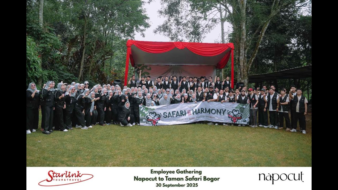 EMPLOYEE GATHERING NAPOCUT TO TAMAN SAFARI BOGOR Bersama STARLINK TOUR&TRAVEL