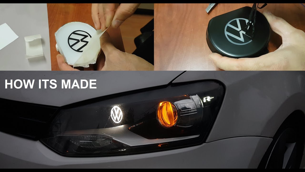 КАК СДЕЛАТЬ // ПРОЕКТОР ФАР VW POLO И ПРИМЕНЕНИЕ LED (ЛОГОТИП R R)
