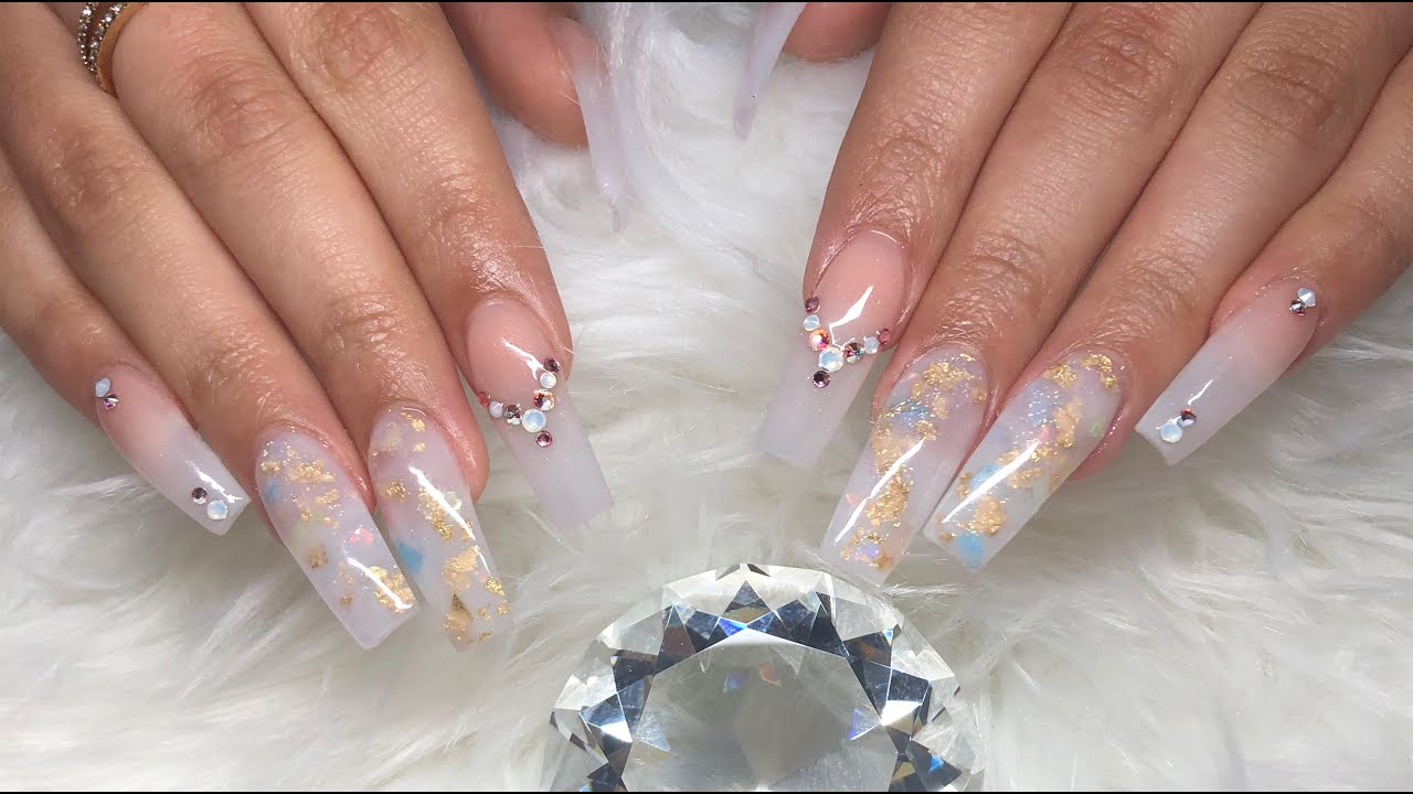 Opal nails | Acrylic Nail Tutorial