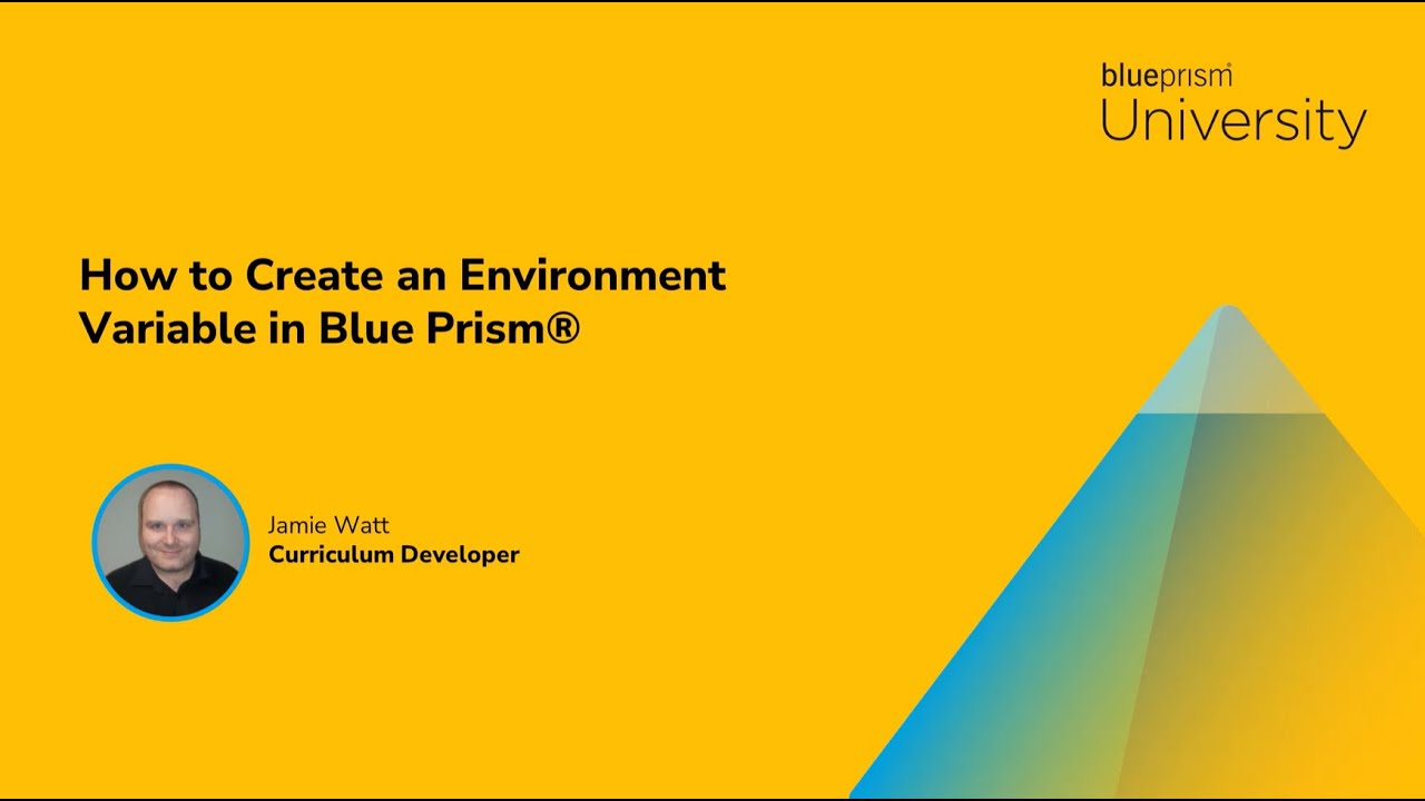 How To Create an Environment Variable in SS&C Blue Prism