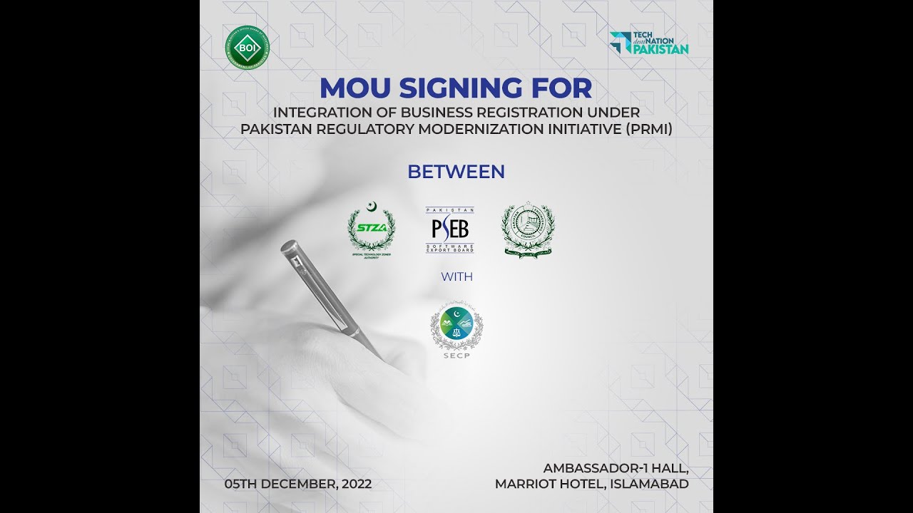 MOU Signing Event - Integration of Business Registration under the PRMI