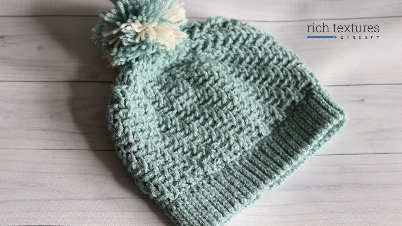 Mountain Ridge Beanie Crochet Pattern