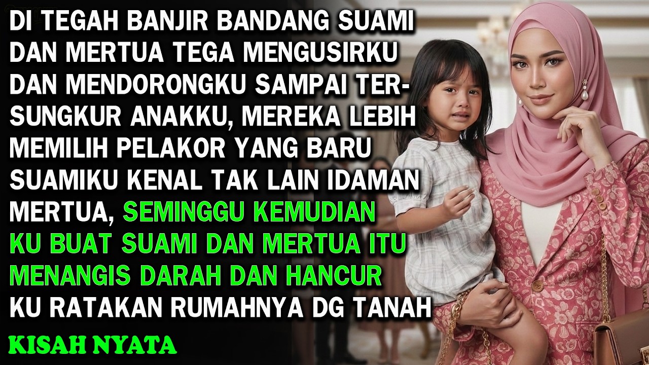 DI USIR SUAMI DAN MERTUA SAAT BANJIR DEMI MEMBELA PELAKOR LICIK, KU BALAS DAN KU BUAT DIA MENYESAL