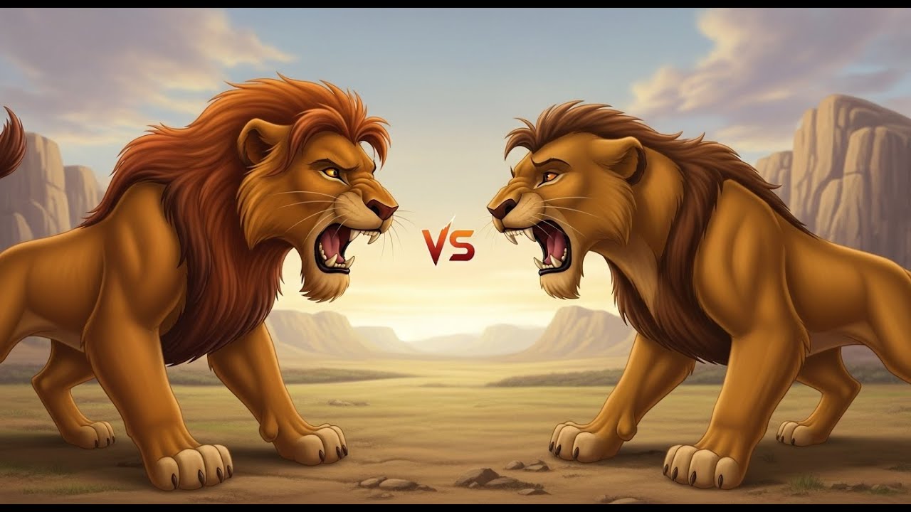 Simba vs His Brother – Battle for the Pride Lands