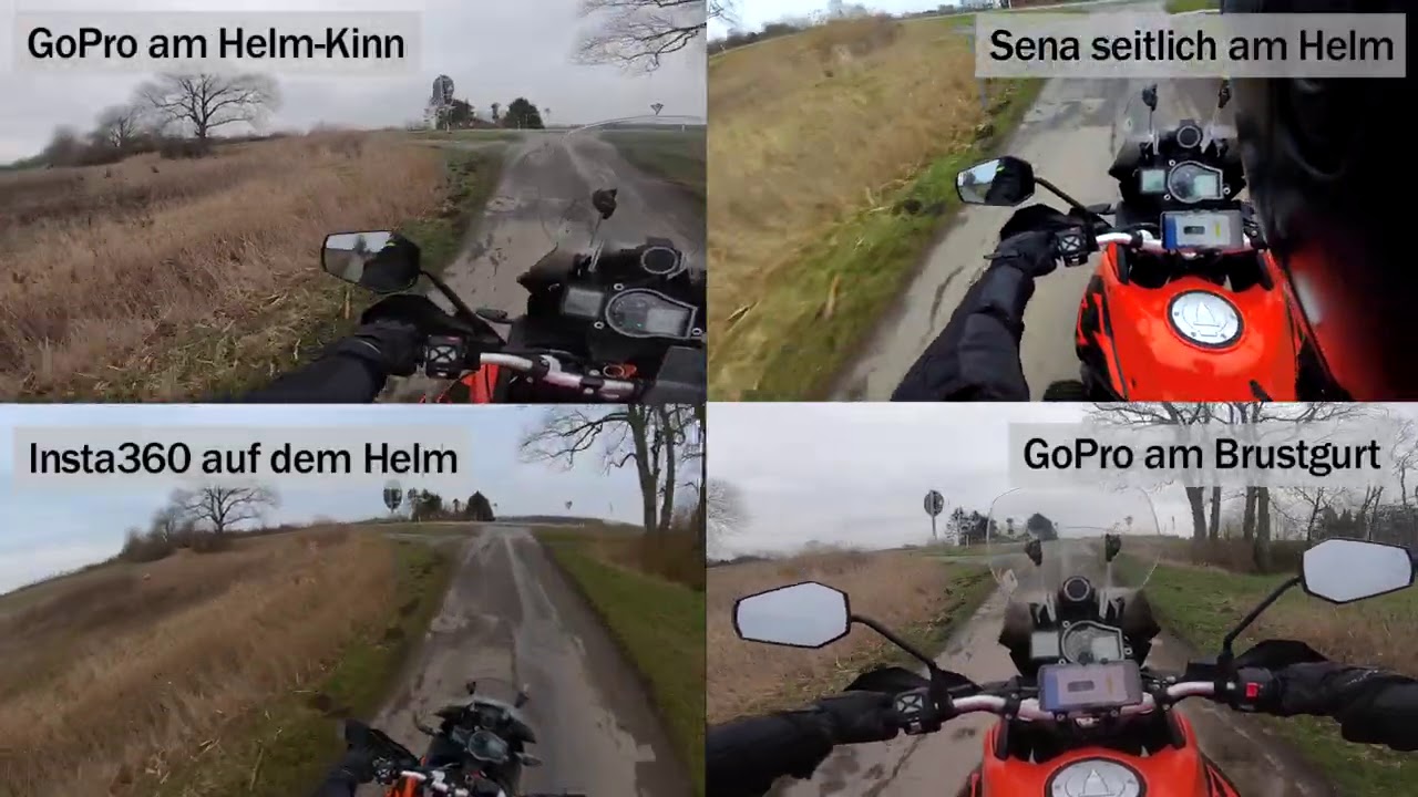 ActionCam Perspektiven-Vergleich auf dem Motorrad | Welche Kamera-Position gef&auml;llt Dir am besten?