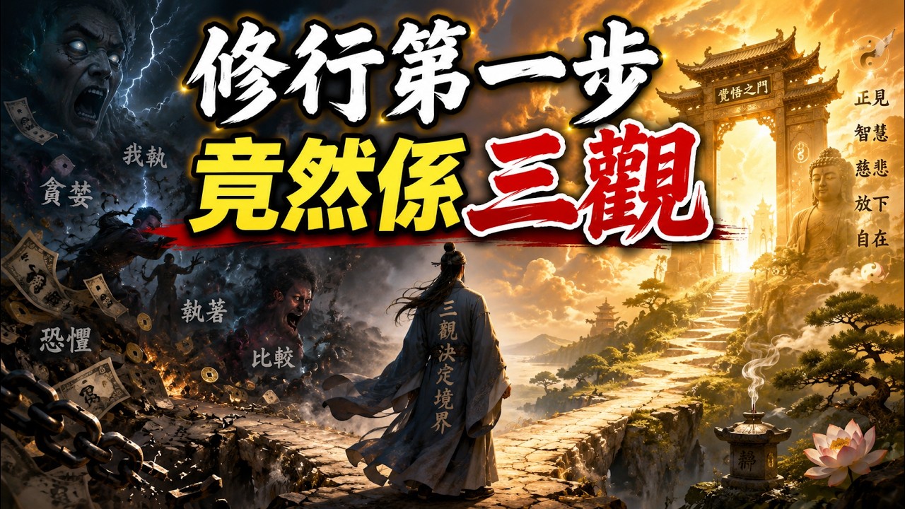 三觀不正修行難如登天│談信仰與成長│原生家庭塑造你的修行之路 [道聽途說][粵語繁簡CC字幕] #陳仙山 #道聽途說 #茅山 #六壬 #修行 #三觀 #佛教 #道教 #身心靈 #靈魂 #鬼魂 #信仰