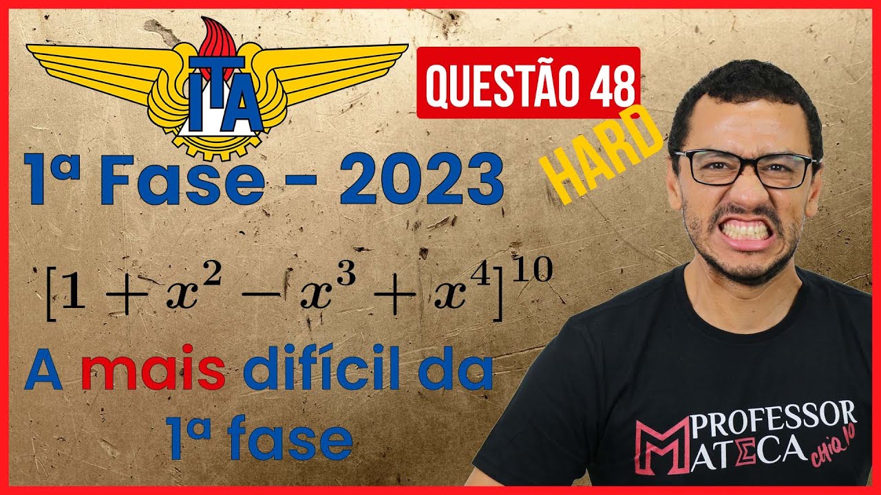 A questão mais difícil do ITA 2023 | Primeira Fase Matemática | Fórmula da Multiseção