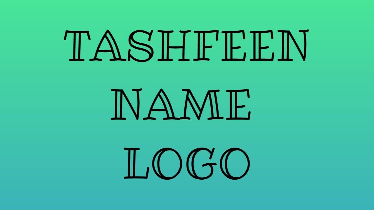 Tashfeen Name Logo