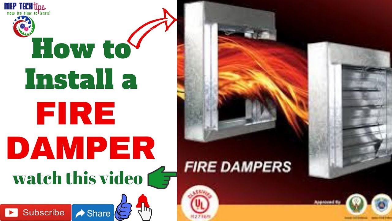 Fire Damper Installation | How To Install a Fire Damper | Fire Damper | HVAC System By MEP Tech Tips