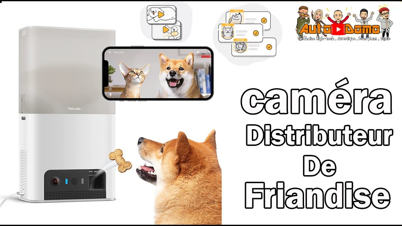 PETCUBE 2 LITE la camera /distributeur de friandise connecté qui surveille vos animaux