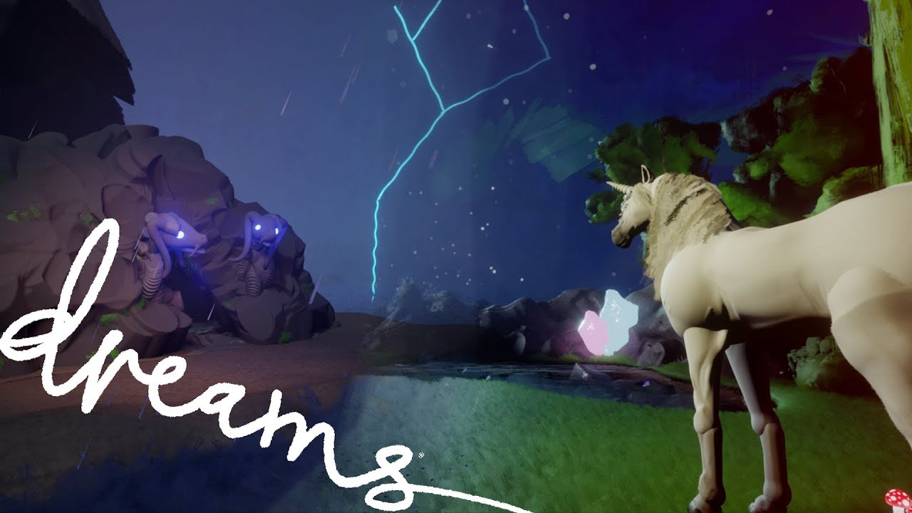 Mystical Environments 'Scorch Cave' & 'Unicorn Glade' - Made in Dreams PS4