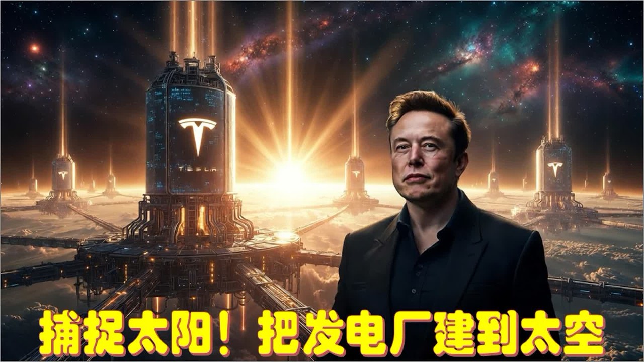马斯克6000亿捕捉太阳计划曝光！特斯拉在太空建电厂为整个星球供电